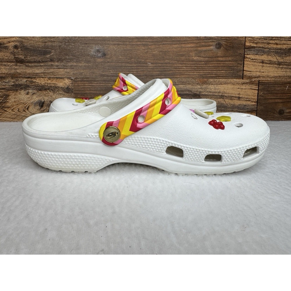 Crocs Classic Rainbow Festival‎ Vibes Womens 9 Men's 7 Clogs Shoes Summer Spring - Picture 3 of 9